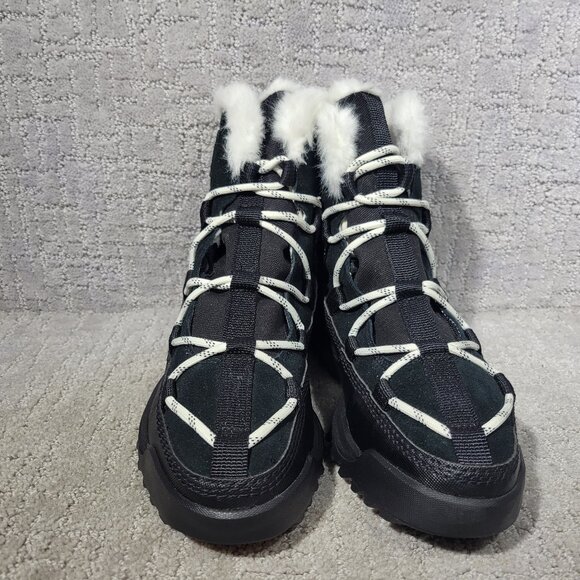 Sorel Ona RMX Glacy Womens US Size 10 Black Faux Fur Waterproof Mid Winter Boots - Picture 2 of 11
